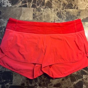 Lululemon speed up shorts 2.5” inseam